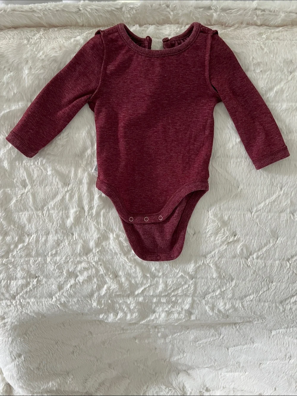 Old Navy | Red Wine Ruffle-Trim Baby One-Piece & Matching Pants #746725-00 0-3 M